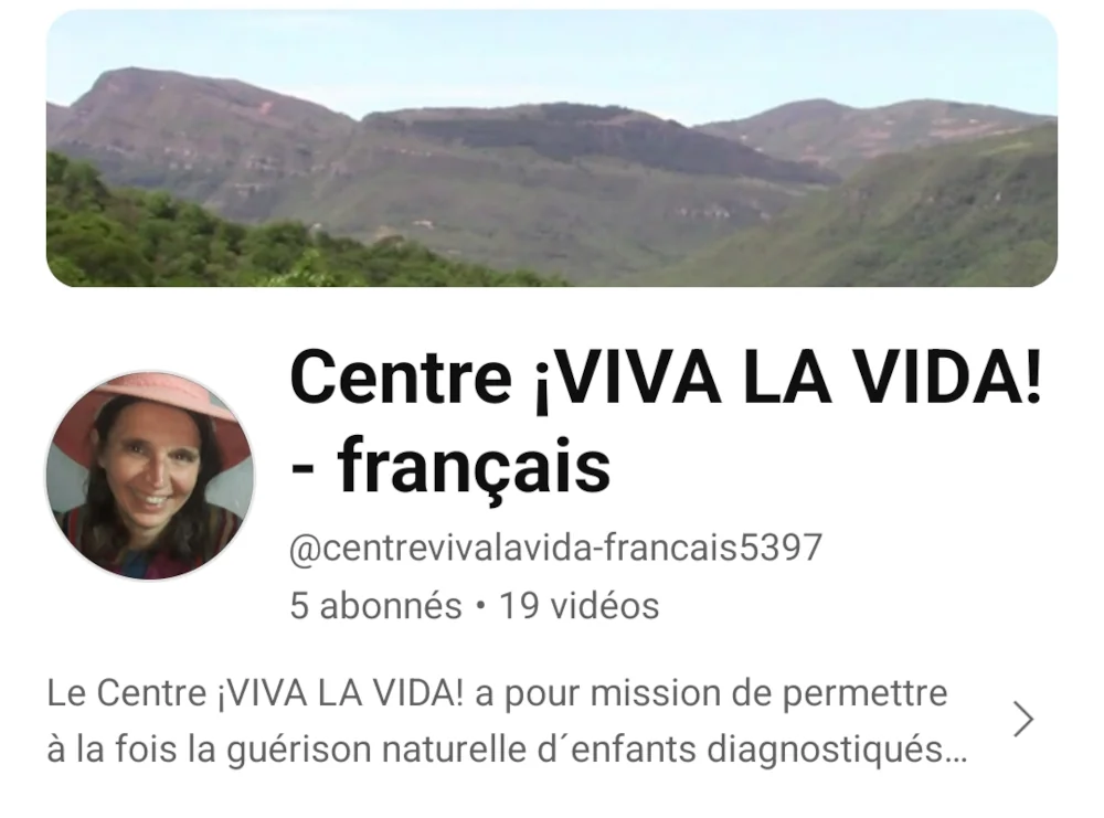 Chaîne Youtube Centre Viva La Vida Français