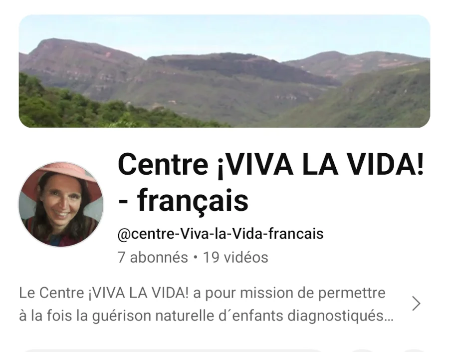 Chaîne Youtube Centre Viva La Vida Français