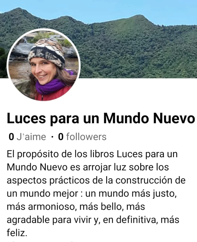 Pagina facebook luces para un mundo nuevo