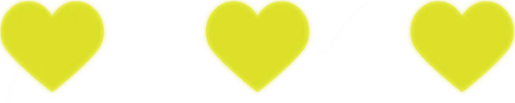 3 coeurs jaune vidéos d'interpellation