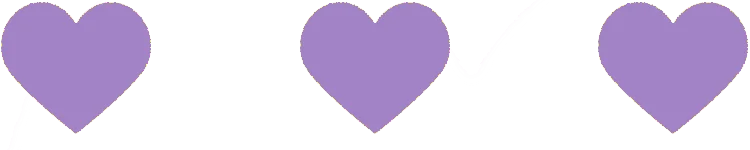 3 coeurs violet articles sur le cancer pédiatrique