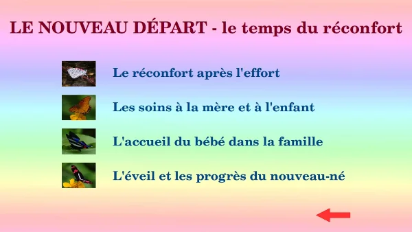 Plan du dvd vivre naturellement et paisiblement la naissance partie 3 le nouveau départ
