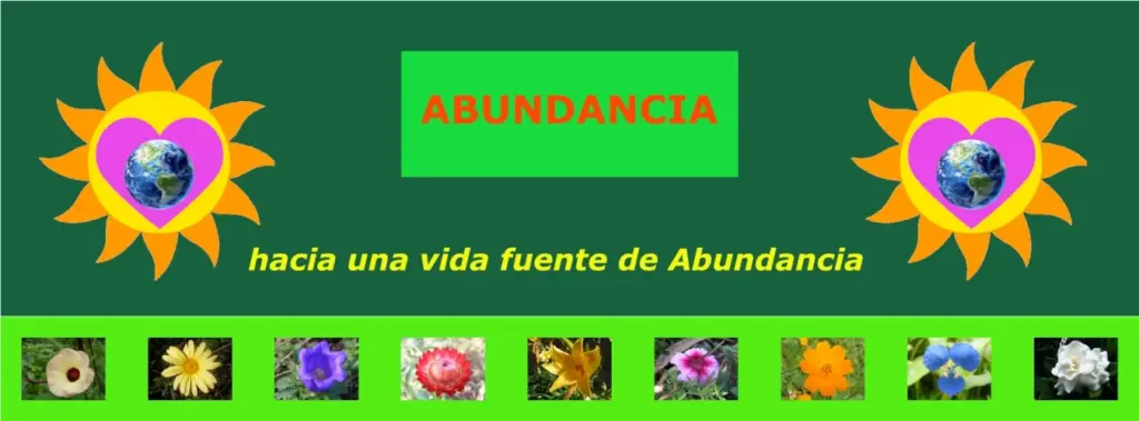 Banderola Abundancia hacia una vida fuente de Abundancia