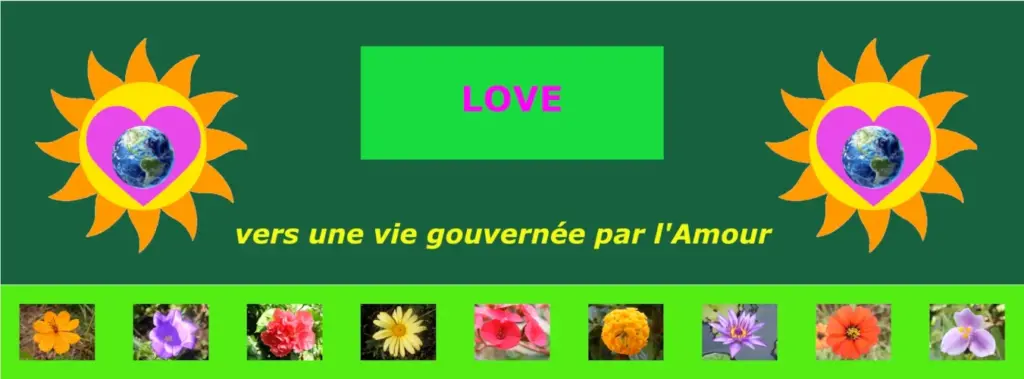 Banderole Love vers une vie gouvernée par l'Amour